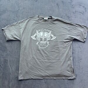 Traditional Craftwear Ireland Vikings Graphic T-Shirt Gray XXL Relaxed Fit